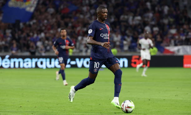 Ousmane Dembele best wingers in the world LYON, FRANCE - SEPTEMBER 03: Ousmane Dembele #10 of Paris Saint-Germain in action during the Ligue 1 Uber Eats match between Olympique Lyonnais and Paris Saint-Germain at Groupama Stadium on September 03, 2023 in Lyon, France2023