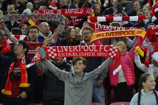 Liverpool fans with scarves