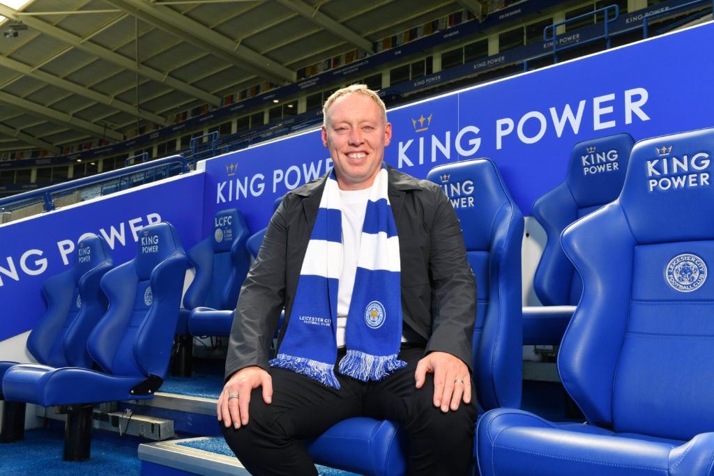 Leicester City unveil the new manager Steve Cooper at the King Power Stadium on June 21, 2024 in Leicester, United Kingdom.