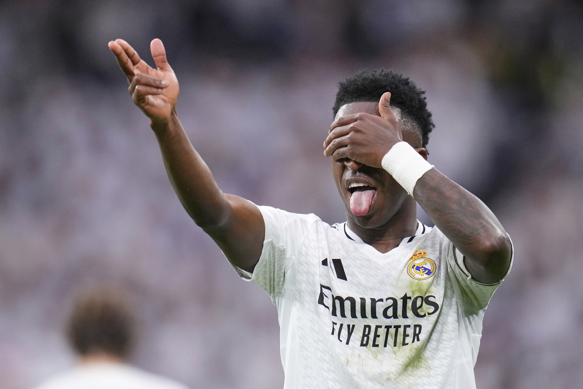 Vinicius Jr. Real Madrid Spain Soccer La Liga Rayo Vallecano Santiago Bernabeu Stadium