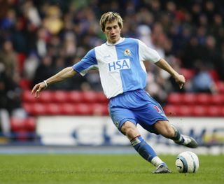 Morten Gamst Pedersen in action for Blackburn Rovers against Southampton in April 2005.