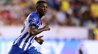 Moises Caicedo of Brighton during a pre-season friendly match