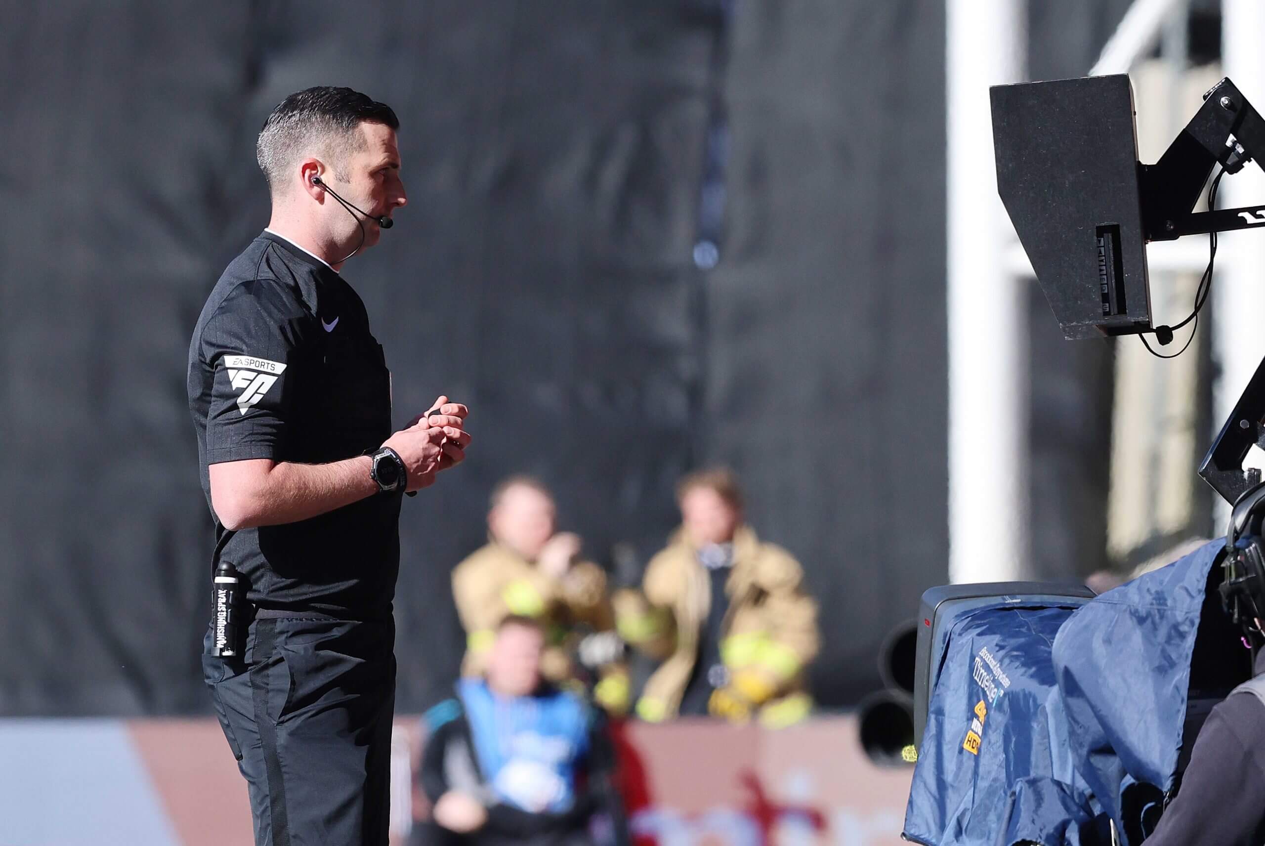 On-field referee Oliver sent-off the Millwall goalkeeper after a recommendation by VAR (Crystal Pix/MB Media/Getty Images)