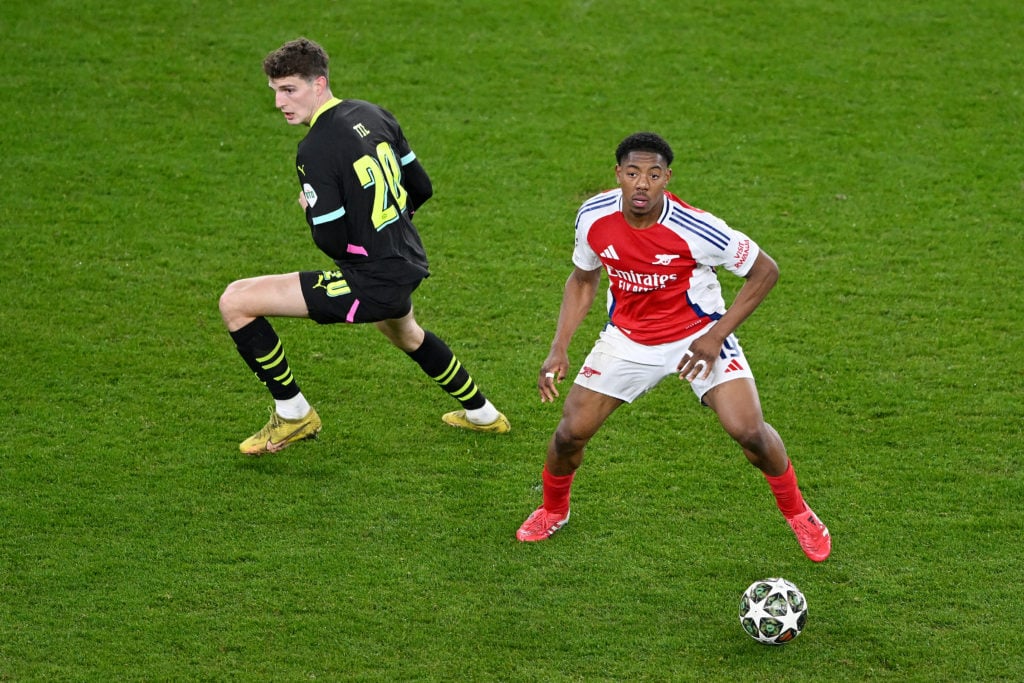 Arsenal fans are all making the same point about Myles Lewis-Skelly playing in midfield against PSV