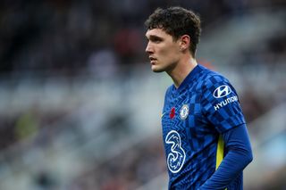 Andreas Christensen in action for Chelsea against Newcastle in the Premier League in October 2021.