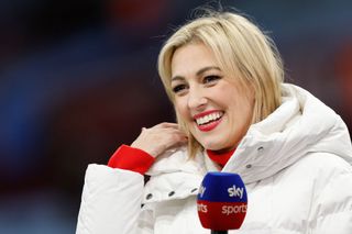 TV presenter Kelly Cates working for Sky Sports