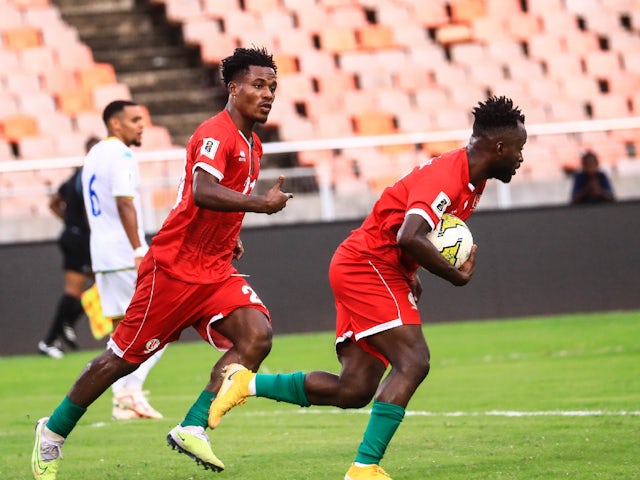 Abedi Bigirimana celebrates after scoring for Burundi on September 3, 2024