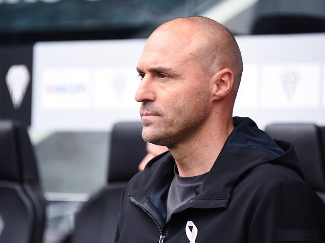 Alexandre DUJEUX ( coach Angers ) during the Ligue 1 match between Angers SCO and AS Saint Etienne at Stade Raymond Kopa on October 26, 2024 in Angers, France.