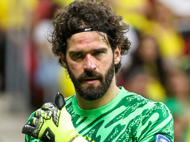 Liverpool and Brazil's Alisson Becker pictured on March 20, 2025