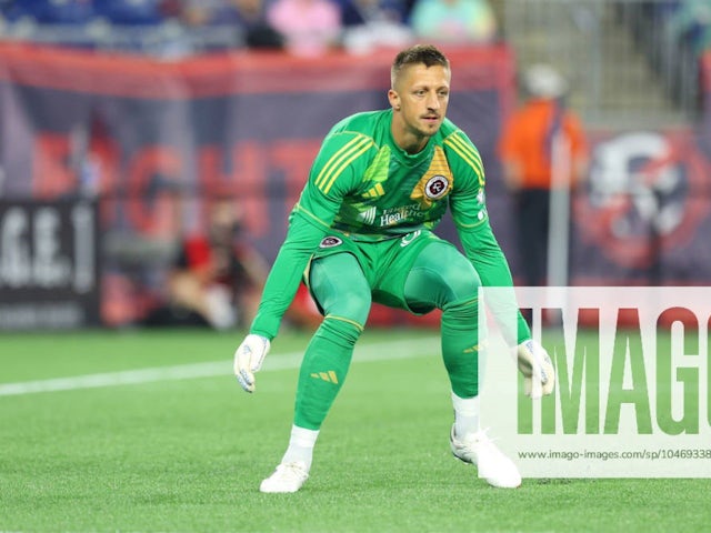 Foxborough, MA, USA; New England Revolution goalkeeper Aljaz Ivacic (31) in action during the MLS, Fussball Herren, USA match between Columbus Crew and New England Revolution -June 29, 2024 [IMAGO]