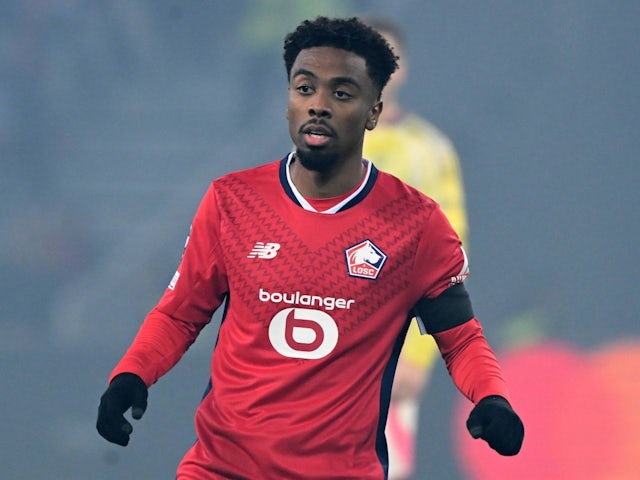 Lille's Angel Gomes in action on November 5, 2024