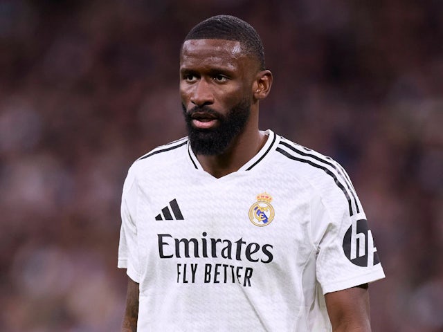 Real Madrid's Antonio Rudiger in action on January 19, 2025