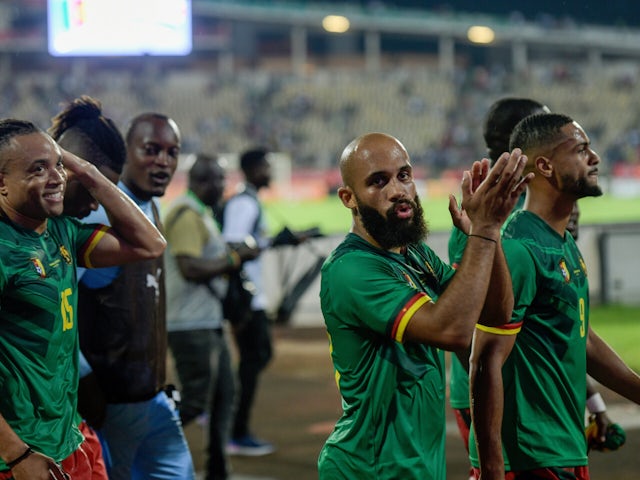 Bryan Mbeumo of Cameroon during the 2025 Africa Cup of Nations {AFCON} qualifier match between Cameroon and Kenya on October 12, 2024