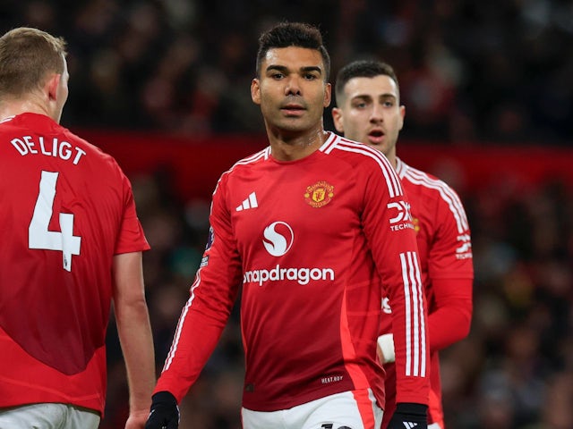 Manchester United's Casemiro on December 30, 2024