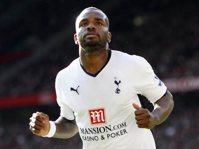 Darren Bent celebrates scoring for Tottenham in 2009