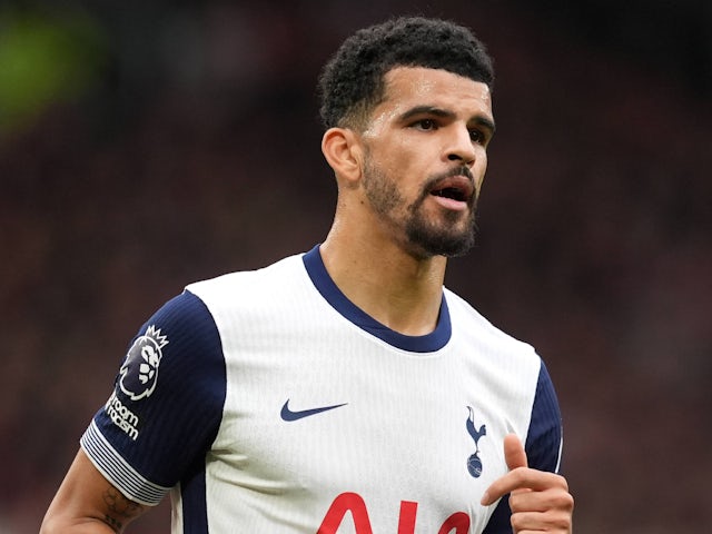 Tottenham Hotspur's Dominic Solanke pictured on September 29, 2024