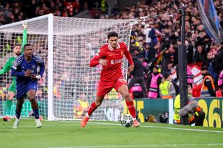 Liverpool, England - March 11: Jarell Quansah of Liverpool FC controls the ball during the UEFA Champions League 2024/25 Round of 16 Second Leg match between Liverpool FC and Paris Saint-Germain at Anfield on March 11, 2025 in Liverpool, England. (Photo by Ryan Crockett/DeFodi Images via Getty Images)