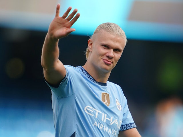 Manchester City's Erling Haaland pictured on August 24, 2024