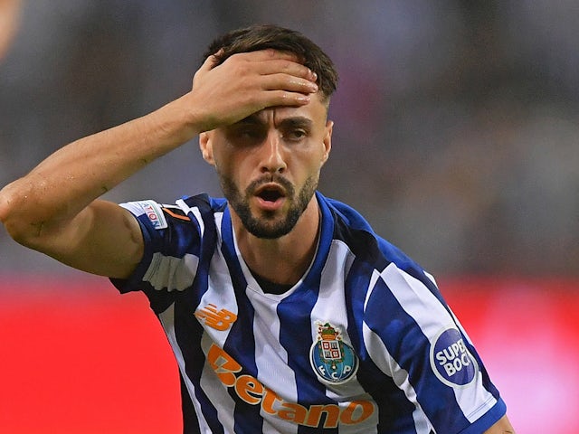 Porto's Fabio Vieira reacts on October 3, 2024