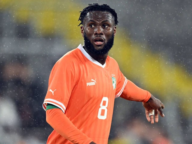 Ivory Coast midfielder Franck Kessie on March 26, 2024