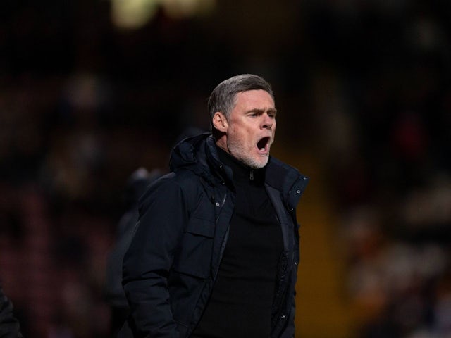 Bradford City manager Graham Alexander during his side's match against Morecambe, on January 28, 2025