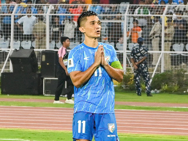 India's Sunil Chhetri on June 6, 2024