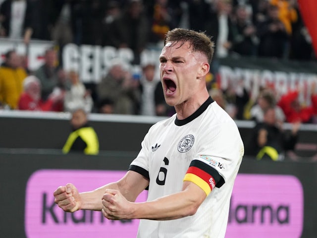 Joshua Kimmich of Germany celebrates on March 23, 2025