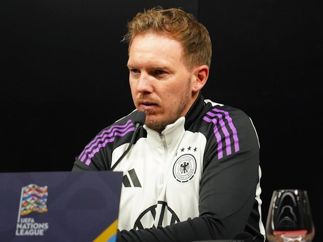 Germany head coach Julian Nagelsmann at a press conference on November 18, 2024