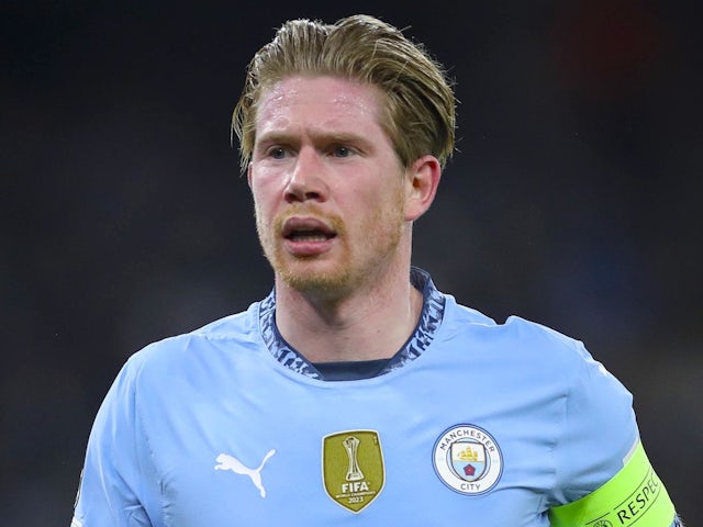 Manchester City's Kevin De Bruyne on February 11, 2025