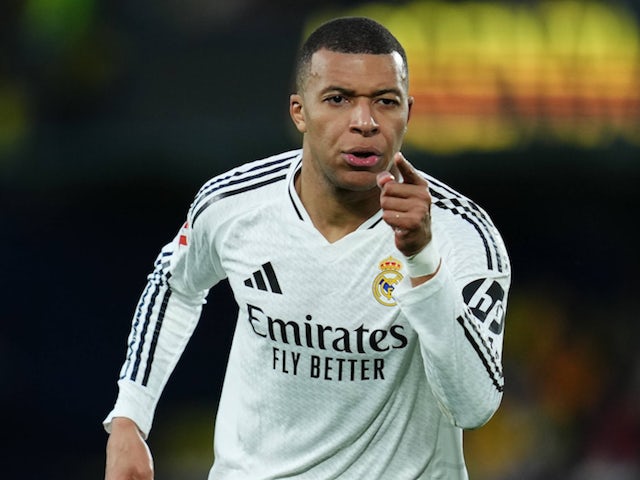 Real Madrid's Kylian Mbappe on March 15, 2025