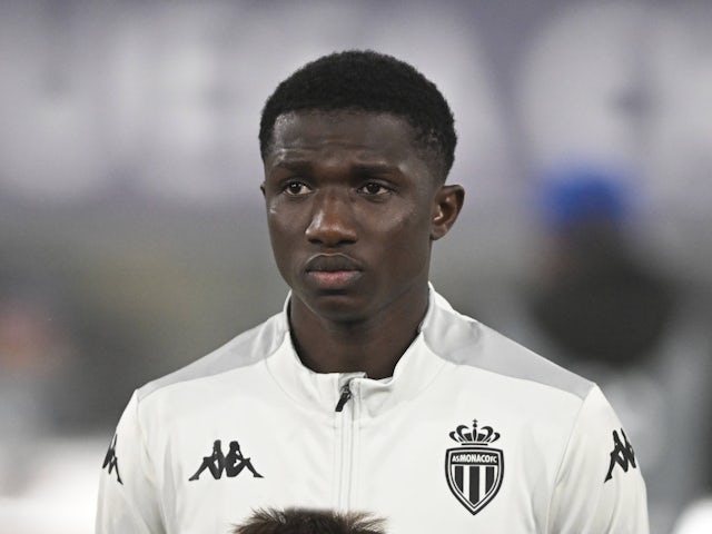 Monaco's Lamine Camara pictured on November 5, 2024