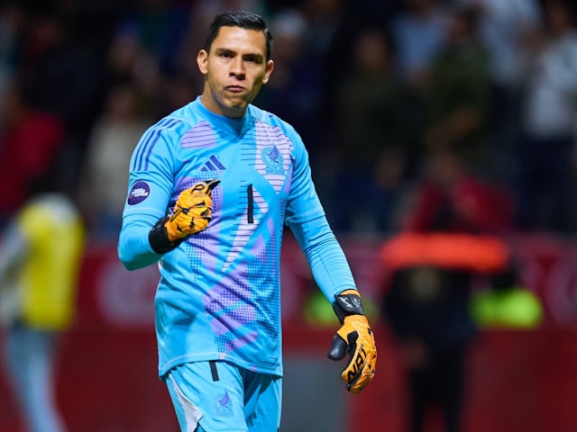 Mexico goalkeeper Luis Malagon pictured on November 19, 2024