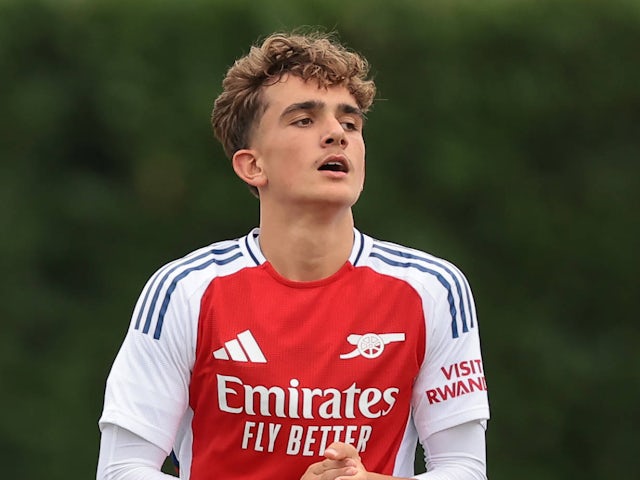 Max Dowman in action for Arsenal's Under-14s on September 19, 2024