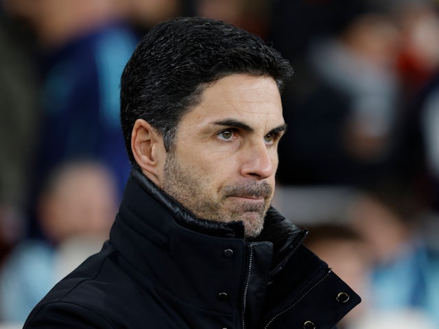 Arsenal manager Mikel Arteta pictured on January 29, 2025