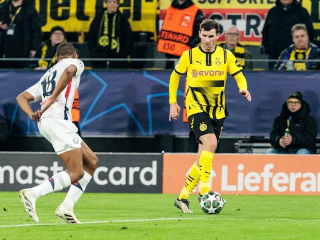 Pascal Gross of Borussia Dortmund during his side's clash against Lille in the Champions League, on March 4, 2025