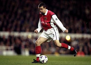 Nigel Winterburn in action for Arsenal