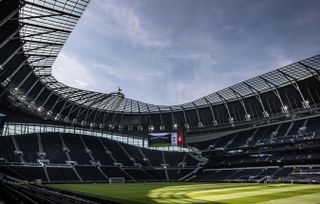 General view inside the Tottenham Hotspur Stadium ahead of a game against Bournemouth in March 2025.