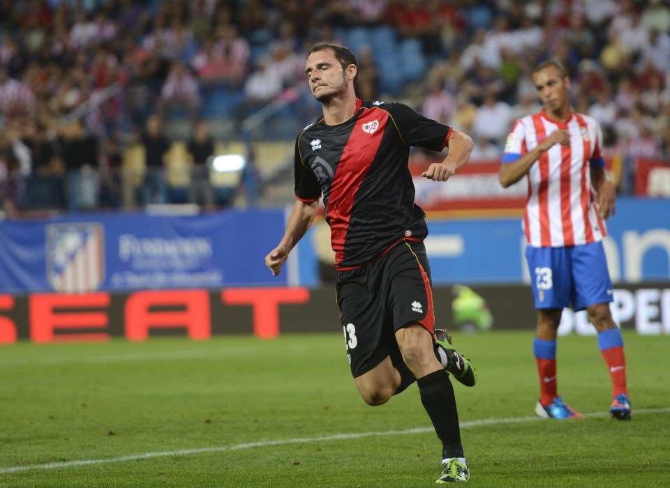 Andrija Delibasic celebrating a goal.