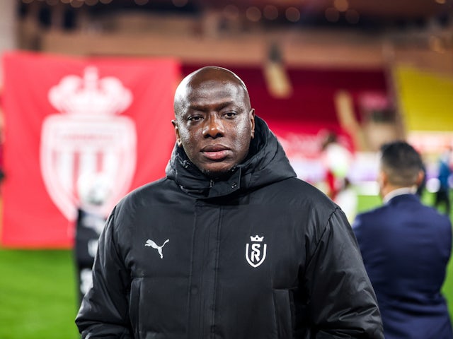 Reims head coach Samba Diawara on February 28, 2025