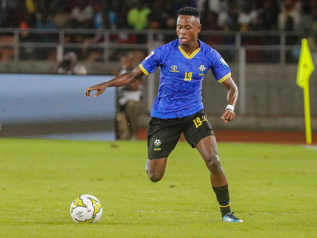 Lusajo Mwaikenda of Tanzania during the 2026 FIFA World Cup qualifier between Tanzania and Morocco on October 13, 2024