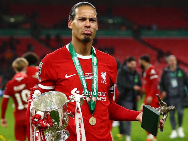 Virgil van Dijk after his side beat Chelsea in the EFL Cup final, on February 25, 2024