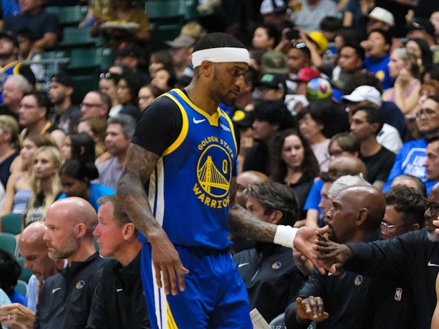 Gary Payton II during the NBA basketball game between the Los Angeles Clippers and the Golden State Warriors on October 14, 2024