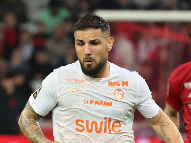 Andy Delort of Montpellier HSC on March 8, 2025