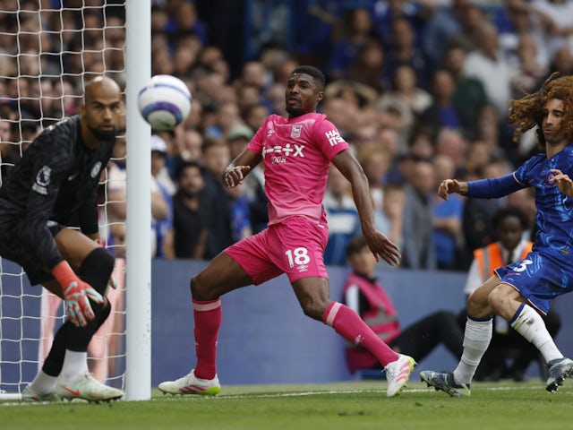 Ben Johnson doubles Ipswich Town's advantage against Chelsea on April 13, 2025