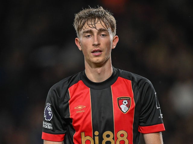 Bournemouth's Dean Huijsen in action on April 14, 2025