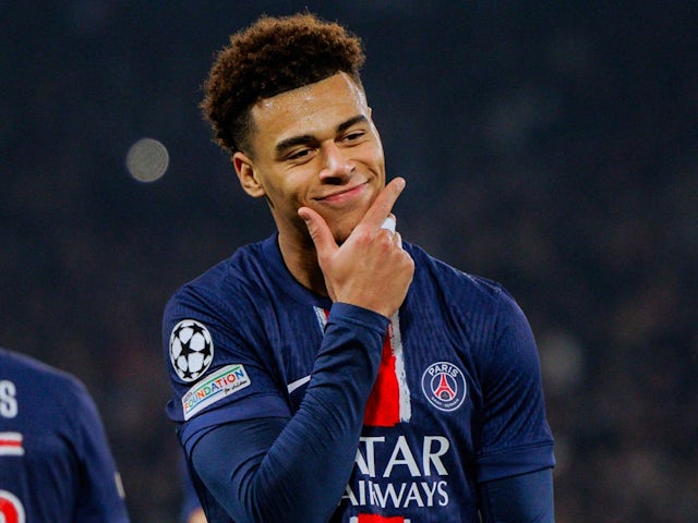 Paris Saint-Germain's Desire Doue on February 19, 2025