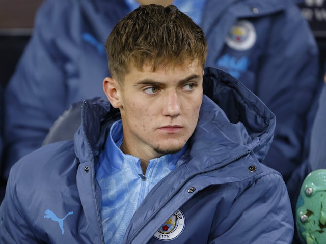 Manchester City's Jacob Wright on September 25, 2024