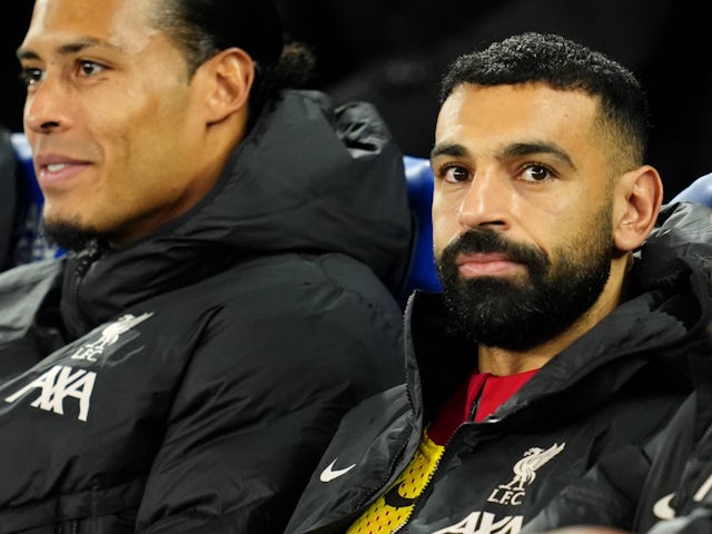 Liverpool's Mohamed Salah and Virgil van Dijk pictured on October 30, 2024