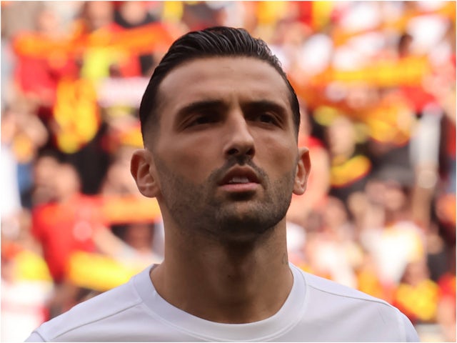 Umut Meras of Eyupspor during the Turkish Super League match between Goztepe and Eyupspor