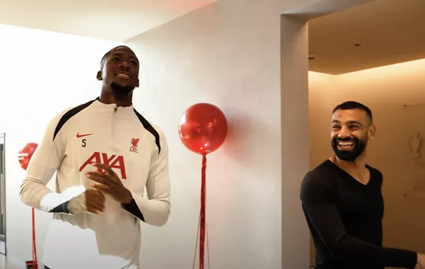 Ibrahima Konate and Mohamed Salah